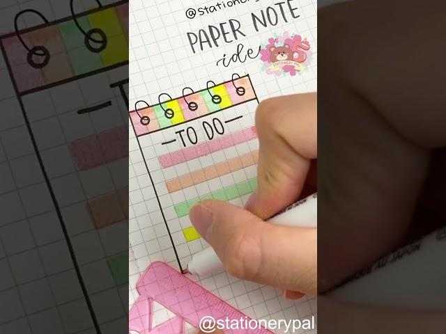 Use this paper note ideas to make your bullet journal more exciting! #shorts