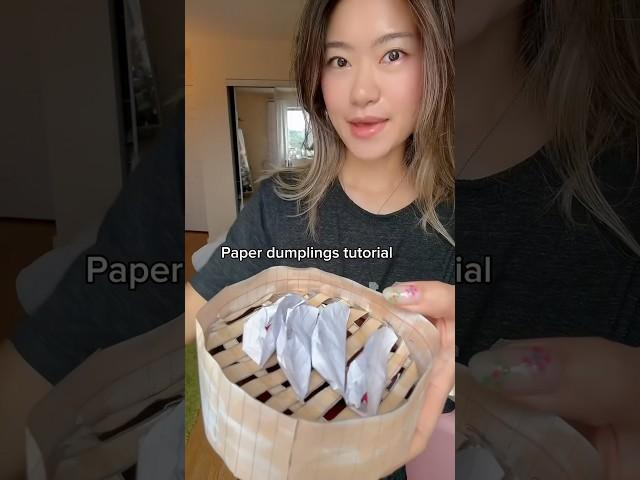 Paper dumplings tutorial  #diy #food #dumplings #diycrafts