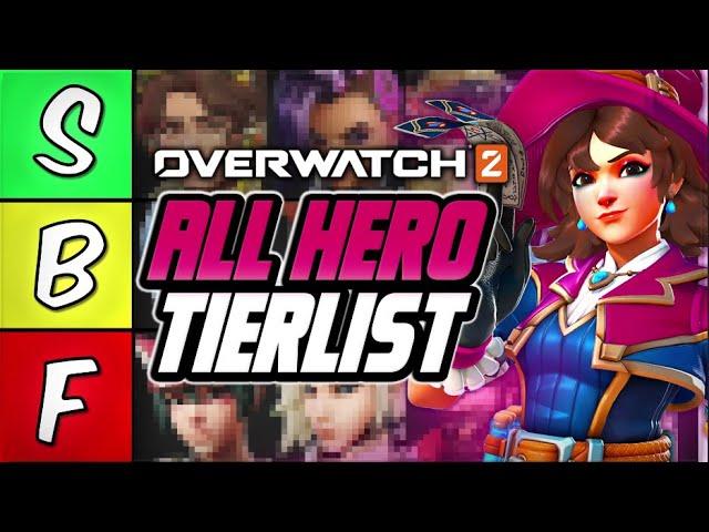 TOTALLY THE BEST OVERWATCH CHARACTER TIERLIST