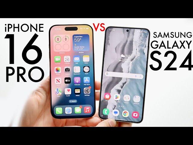 iPhone 16 Pro Vs Samsung Galaxy S24! (Comparison) (Review)