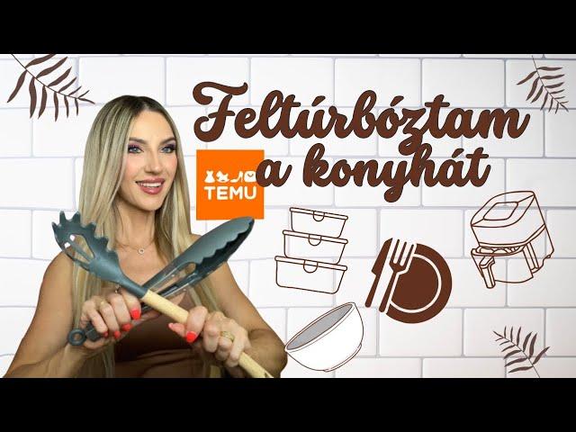 Hogyan turbóztam fel a konyhát? | Airfryer, evőeszközök, minihűtő a Temuról  | Glamify.hu