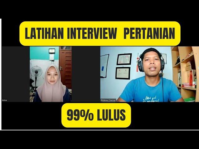 Latihan Interview Bidang Pertanian 90% Lulus belajar bahasa Jepang