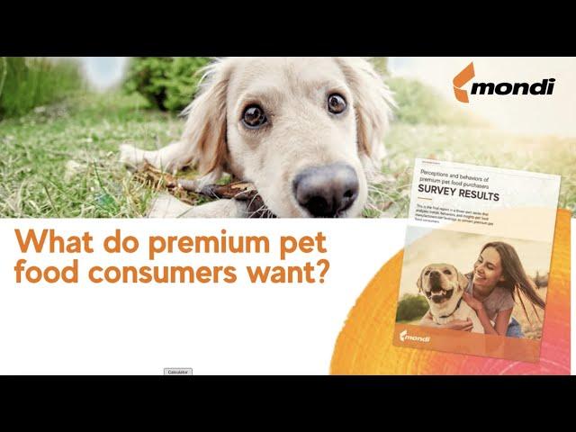 Mondi Consumer Insights for Premium Pet Food Packaging