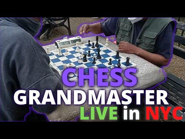 Chess Grandmaster vs Hustler in NYC park #Chess #chess NYC