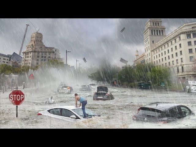 Chaos in Australia! Heavy Floods From Hailstorm Smashing Cars, Buildings in Brisbane