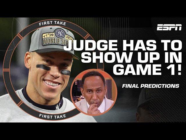 Stephen A.'s FINAL PREDICTIONS for Yankees-Dodgers in 2024 World Series | First Take