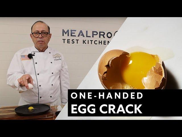 How to Crack Eggs One Handed | Fastest Way to Crack Eggs | Crack Eggs Like a Chef