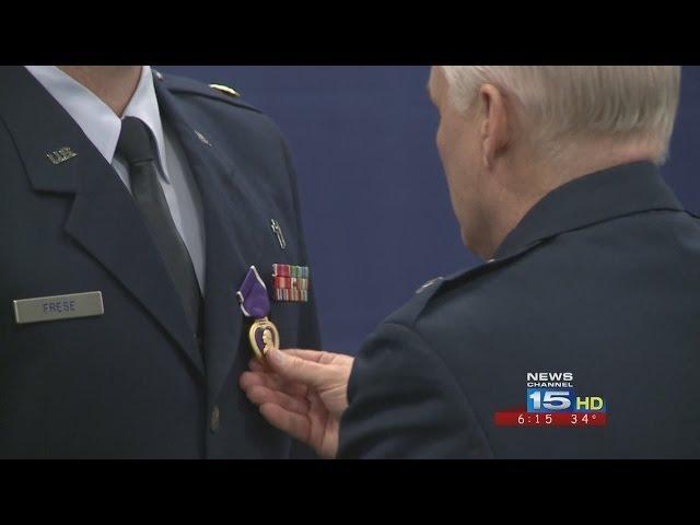 Local military chaplain given Purple Heart medal