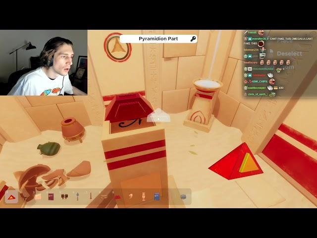 xQc Plays Escape Simulator (Puzzle Game)