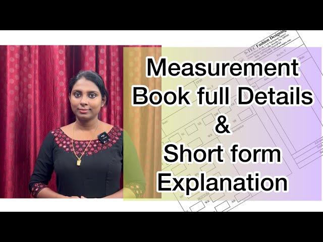 Measurement book full details stitching terms shortcuts അളവെടുക്കുമ്പോൾ വാരിവലിച്ചു എഴുതേണ്ട ഇനീം