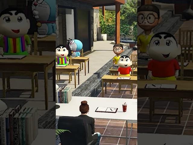 shinchan going to School With Doraemon in GTAV#gta5 #lakshmigamer #shinchan #doraemon