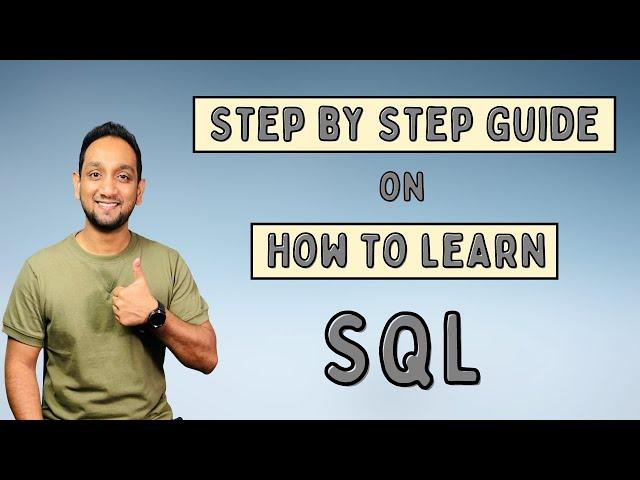 How to learn SQL | Step by Step Guide on how to learn SQL