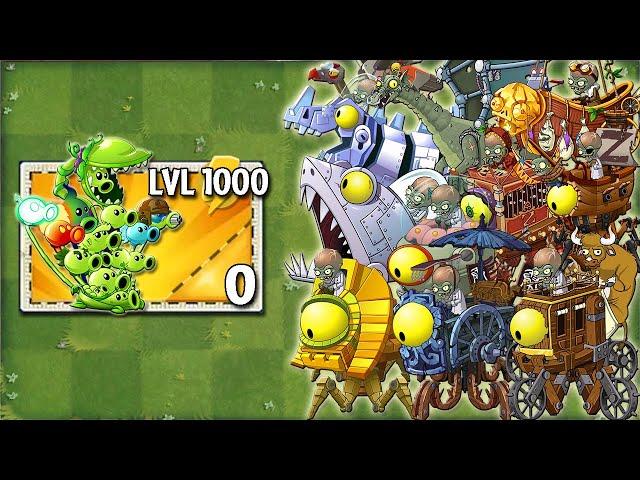 Every PEASHOOTERS Level 1 VS All Zombots - Who Will Win? - PvZ 2 Zomboss Battlez