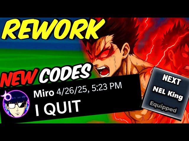 KING REWORK MADE PLAYERS QUIT! NEW CODES & KING UPDATE | Blue Lock Rivals