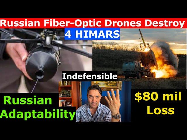 Un-jammable RUS Fiber-Optic Drones Strike 4 US-made HIMARS in Ukraine. The End of HIMARS in Ukr.