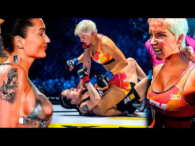 MMA fight Lil Masti vs Ewa Brodnicka - Full 99% damage and knockout