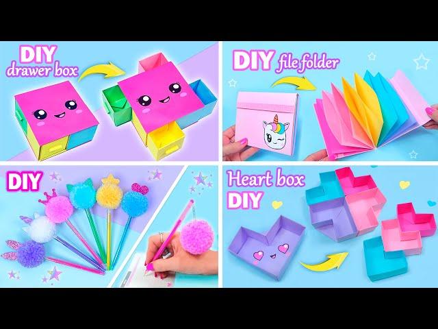 EASY CRAFT IDEAS / School Craft Ideas / DIY Craft School Hacks / Paper Crafts and more