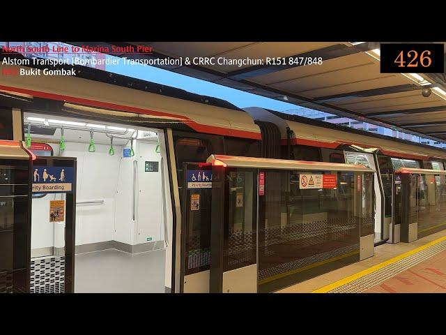 ⁴ᴷ [Suddenly behind] SMRT Trains, NSL Train at Bt Gombak - Alstom R151 847/848