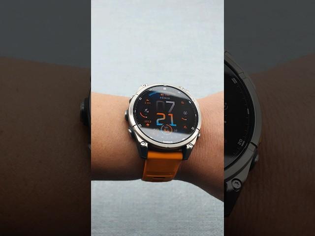 Garmin Fenix 8 AMOLED 47mm Sapphire Titanium Orange. #garmin #fenix8