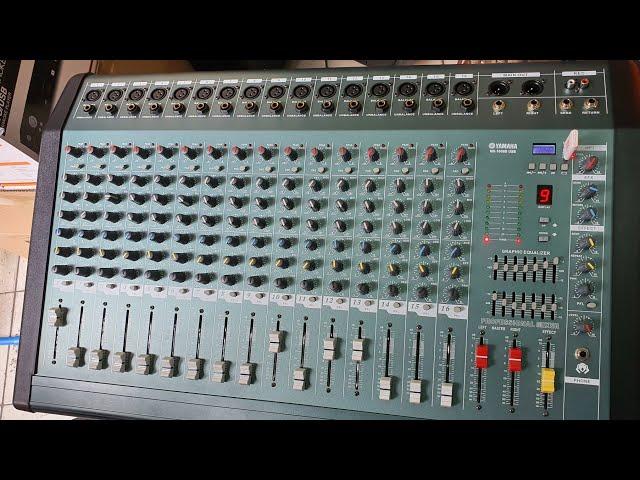 Yamaha Powered Mixer Mx1608D / 16Ch / DSP / Dual 7 Band EQ / 1000watts