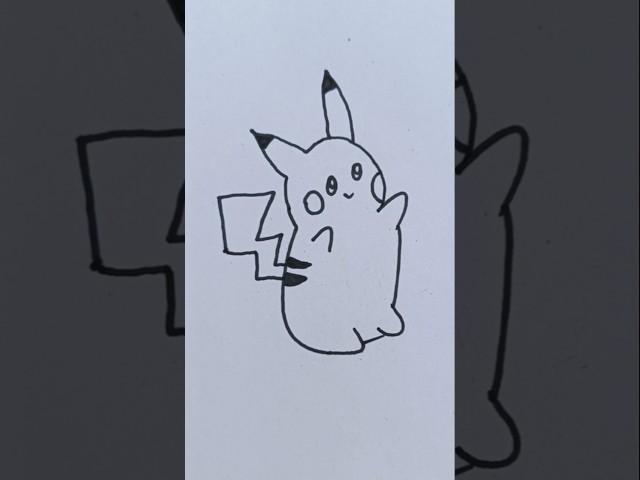 how to draw a Pikachu //draw Pikachu #drawing #easydrawing