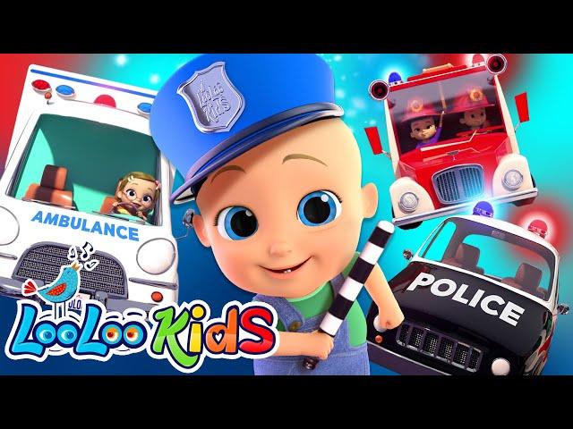 The Rescue Vehicles Song  (Official Video)  - S4EP26 Dance Along | LooLoo Kids Songs for Kids