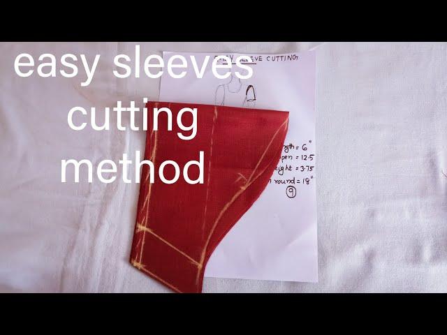 sleeves cutting easy method step by step