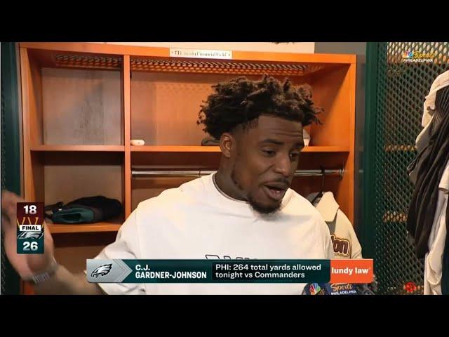 “Y’all know this s*** run through us” - C.J. Gardner-Johnson sends a message to WAS after Eagles win