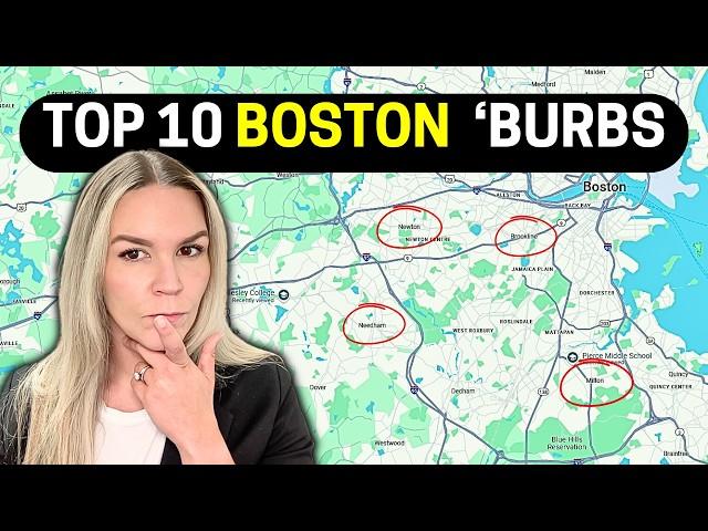 TOP 10 Hottest SUBURBS in BOSTON Massachusetts!  [Everything You Need to Know]