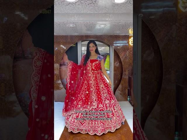 Red Handwork Lehenga CholiShopping in Chandni Chowk#shorts #ashortaday #lehenga #lehengacholi