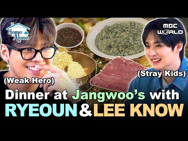 [ENG/JPN/SPN] Jangwoo’s Table: Ryeoun from Weak Hero & Stray Kids’ Lee Know Join In! #ILIVEALONE