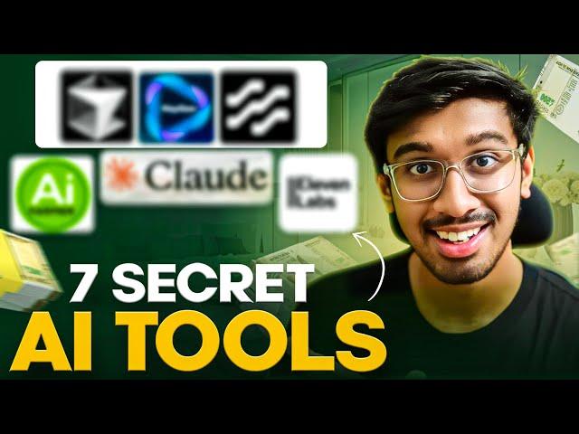 7 SECRET *AI Tools* that will make you RICH in 2025 || Telugu