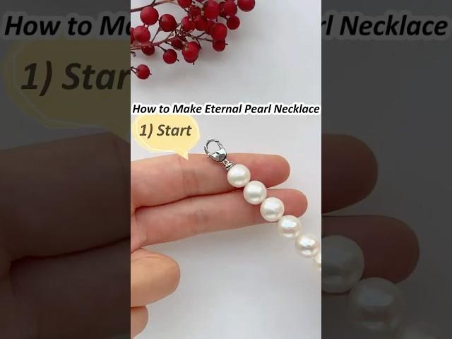 Beading tutorial for beginners; DIY pearl necklace making - Part 1) How to start