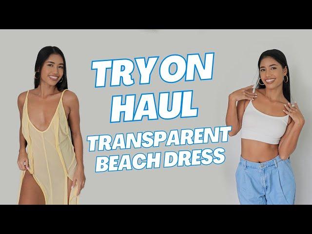 4K | Try On Beach Dress | Asian Girl