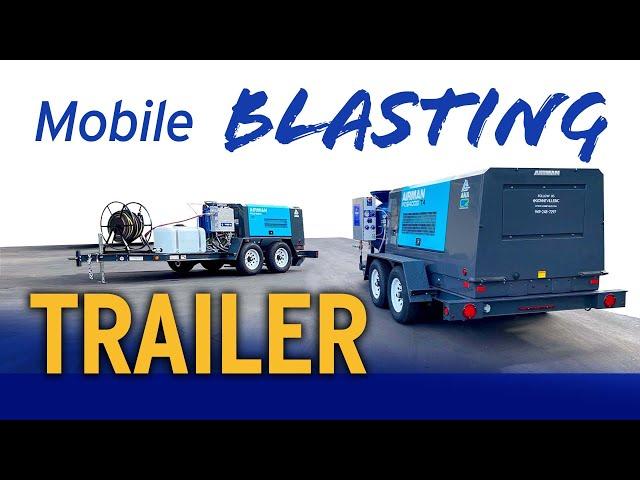 EqoAir Mobile Blasting Trailers | LESS DUST, LESS MESS | Turn-Key Vapor Abrasive Blasting System