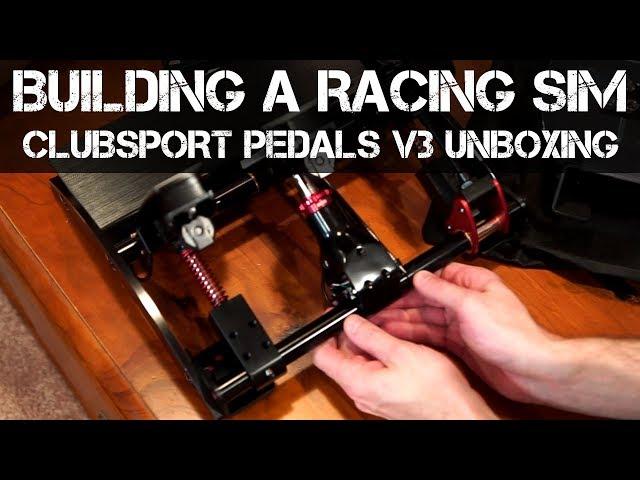 BUILDING A RACING SIM - Fanatec ClubSport Pedals V3 Unboxing