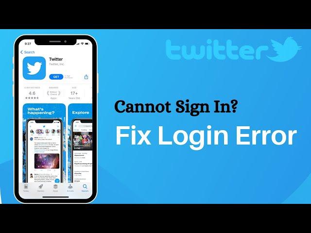 Fix Twitter Login Error || Cannot Sign In Twitter App on iPhone?