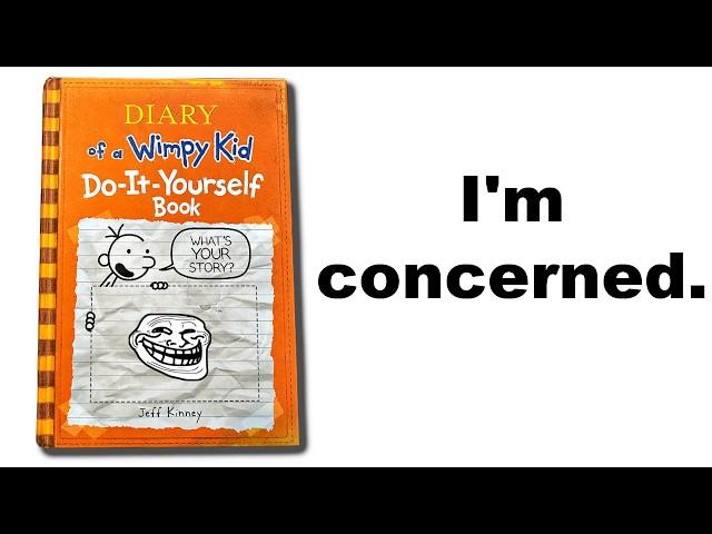 Reading Someone Else's Old Wimpy Kid: Do It Yourself Book #5