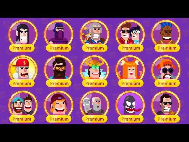 Bowmasters All 75 Characters Gameplay 2024