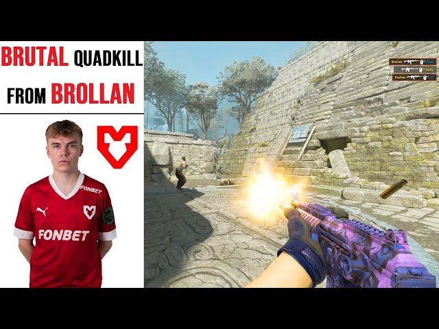 MOUZ Brollan's BRUTAL Quadkill Galil HeadShots Against Complexity on Ancient | ESL S20