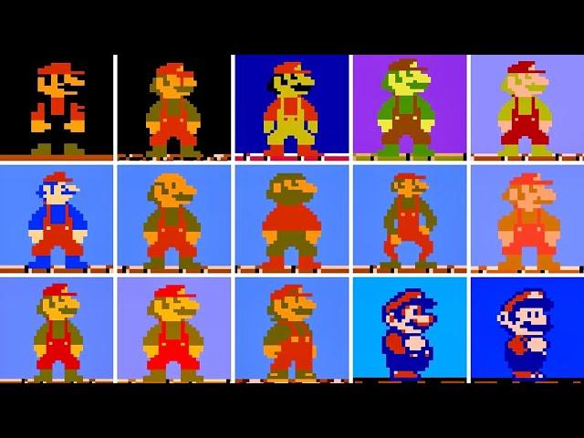 Evolution of Mario's Sprites in Super Mario Bros. 1