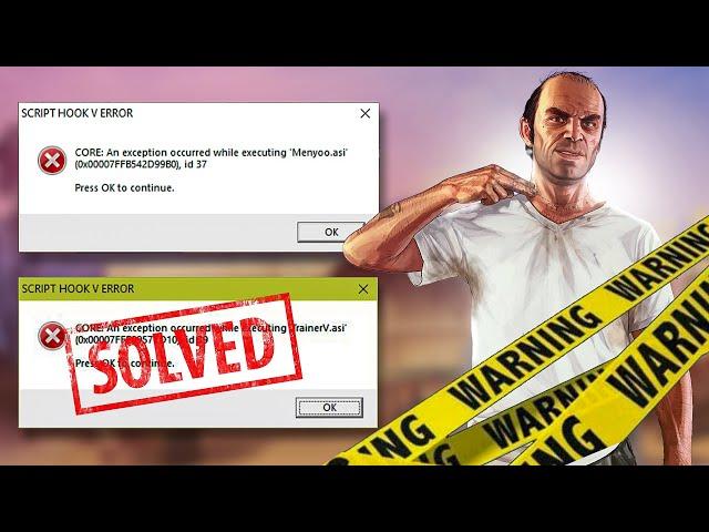 How To Fix An exception occurred while executing Menyoo.asi Error  | GTA V Script Hook V Error Fix