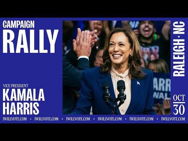 Rally in Raleigh, NC with Vice President Kamala Harris