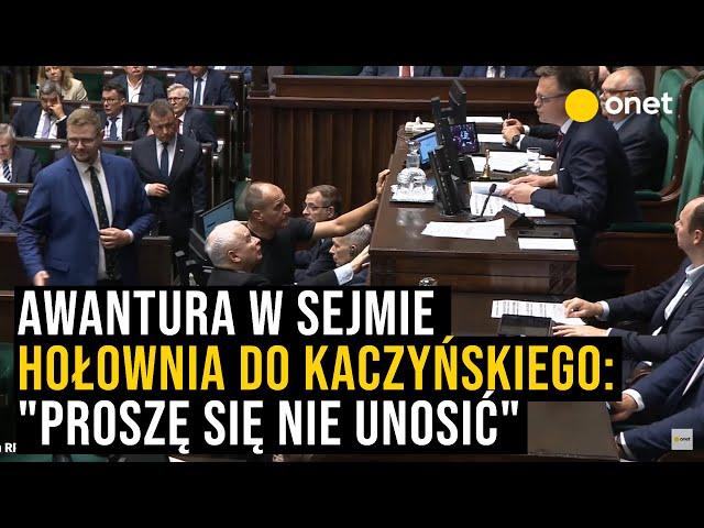 Awantura w Sejmie. Hołownia kontra Kaczyński. "Proszę się nie unosić!"