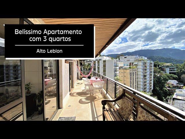 BELÍSSIMO APARTAMENTO - 3 Quartos - Alto Leblon - RJ | TL Prime Imóveis