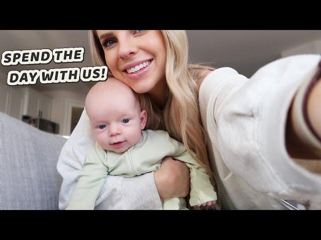 SPEND THE DAY WITH MY 3 MONTH OLD BABY & I / Day In The Life of a Mom / Caitlyn Neier