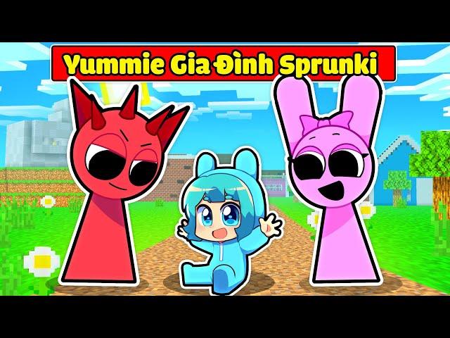 YUMMIE EM BÉ SỐNG CHUNG VỚI GIA ĐÌNH SPRUNKI TRONG MINECRAFT*EM BÉ YUMMIE SPRUNKI