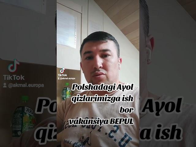 Polshadagi Ayol Qizlarga ish bor