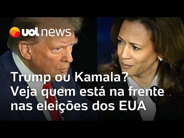 Trump ou Kamala? Veja quem lidera pesquisas das eleições dos EUA