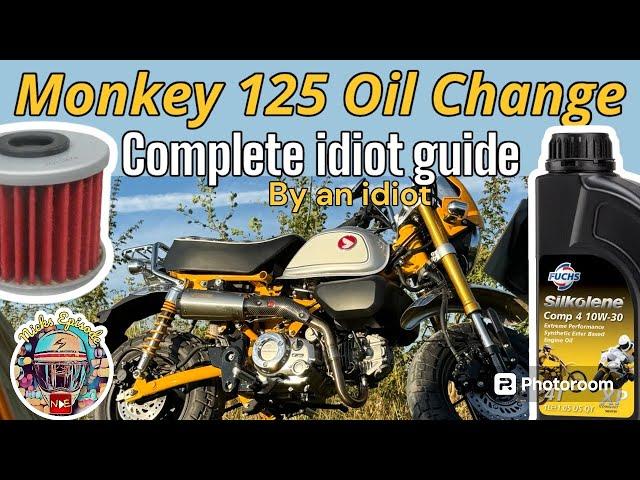 Honda Monkey 125 Valve Adjustment & Oil Change 2024